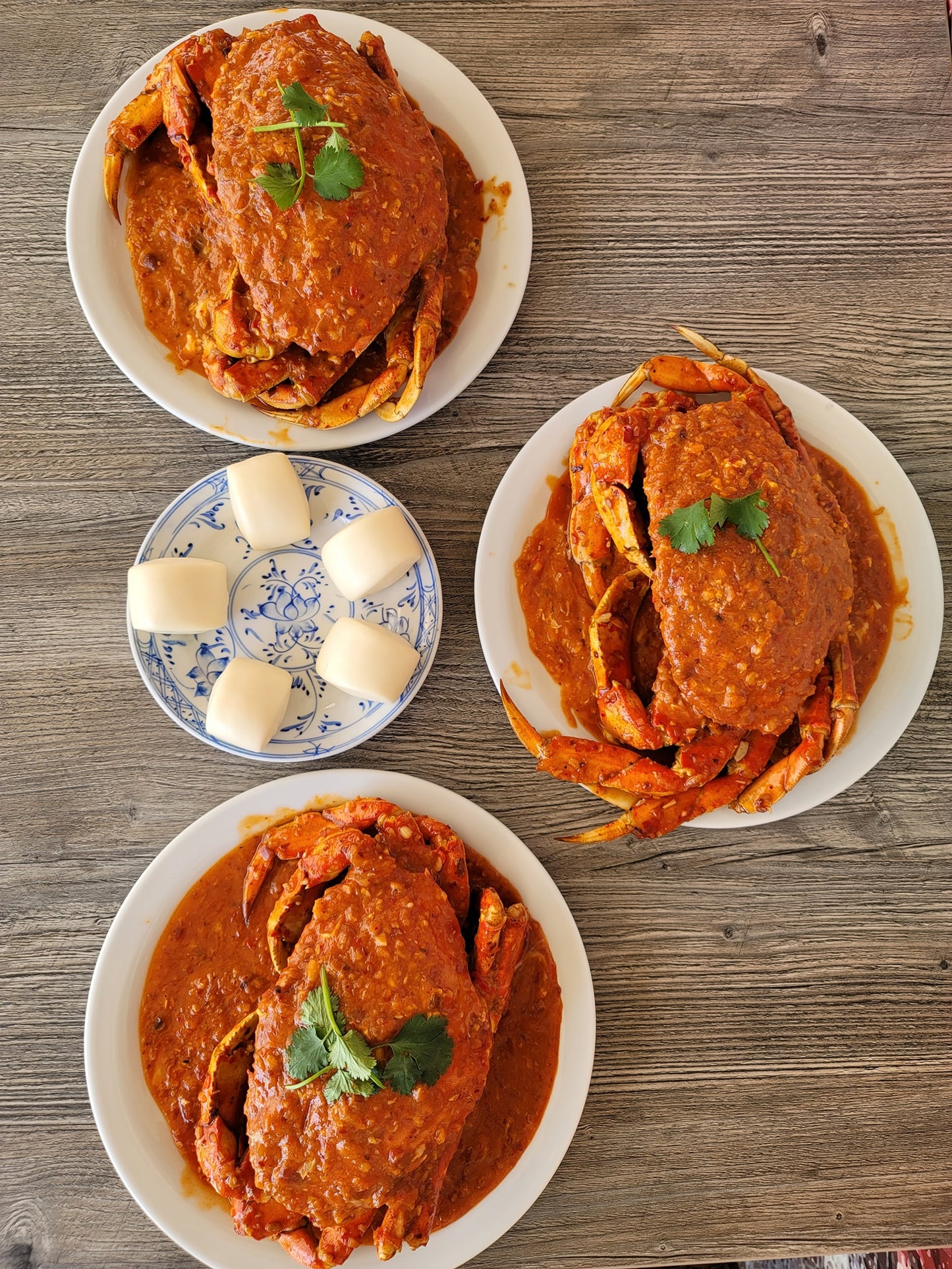 Singapore Chili Crab + Buns