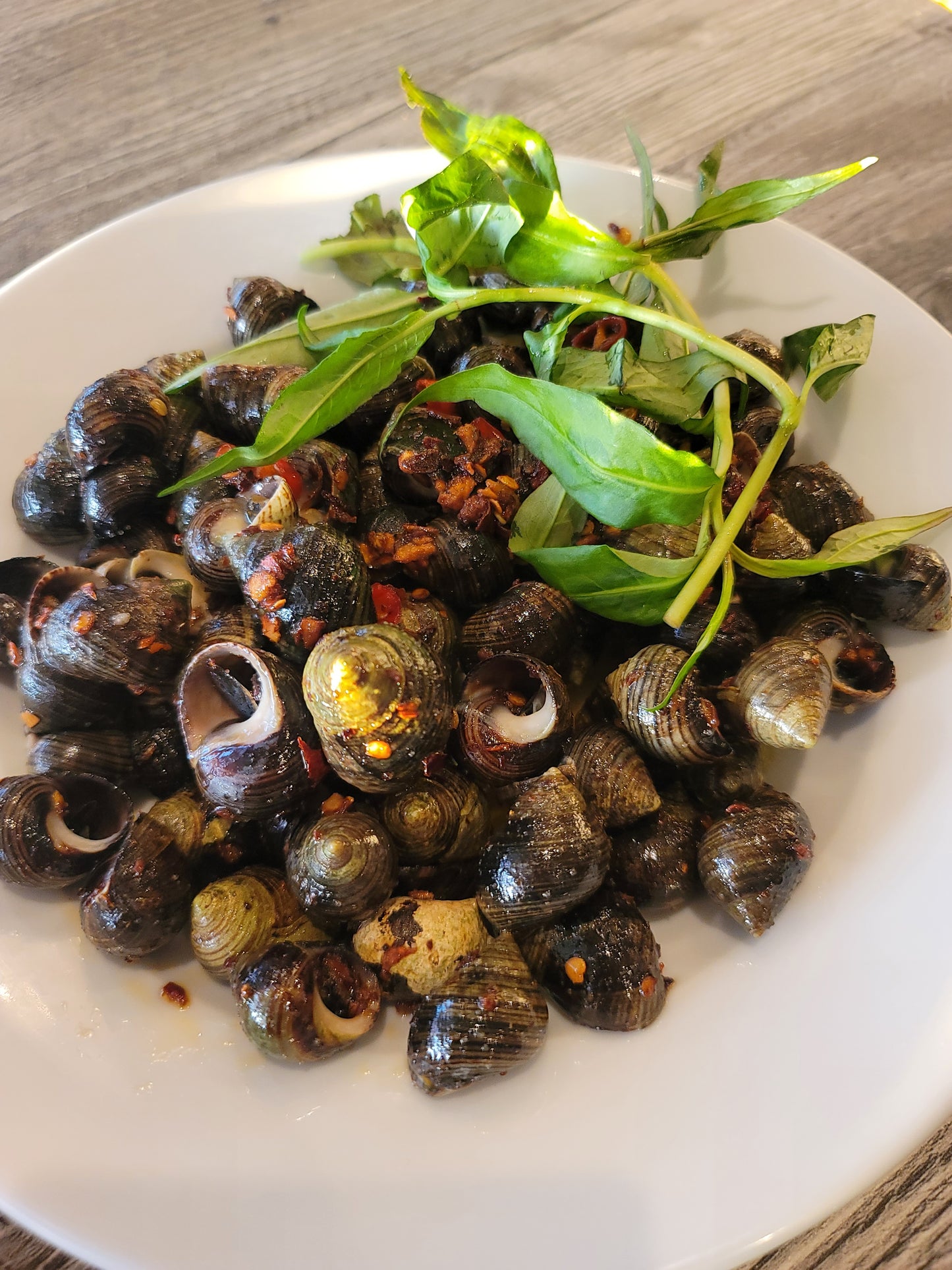 Ốc Gạo Xào Muối Ớt