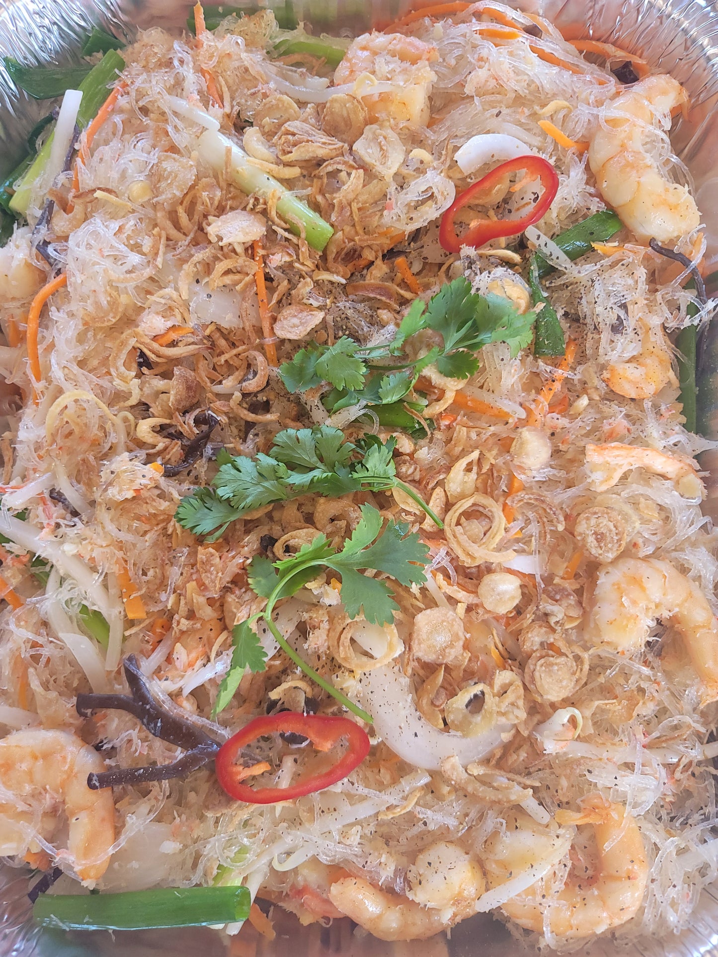Miến Xào Tôm LIVE Cua