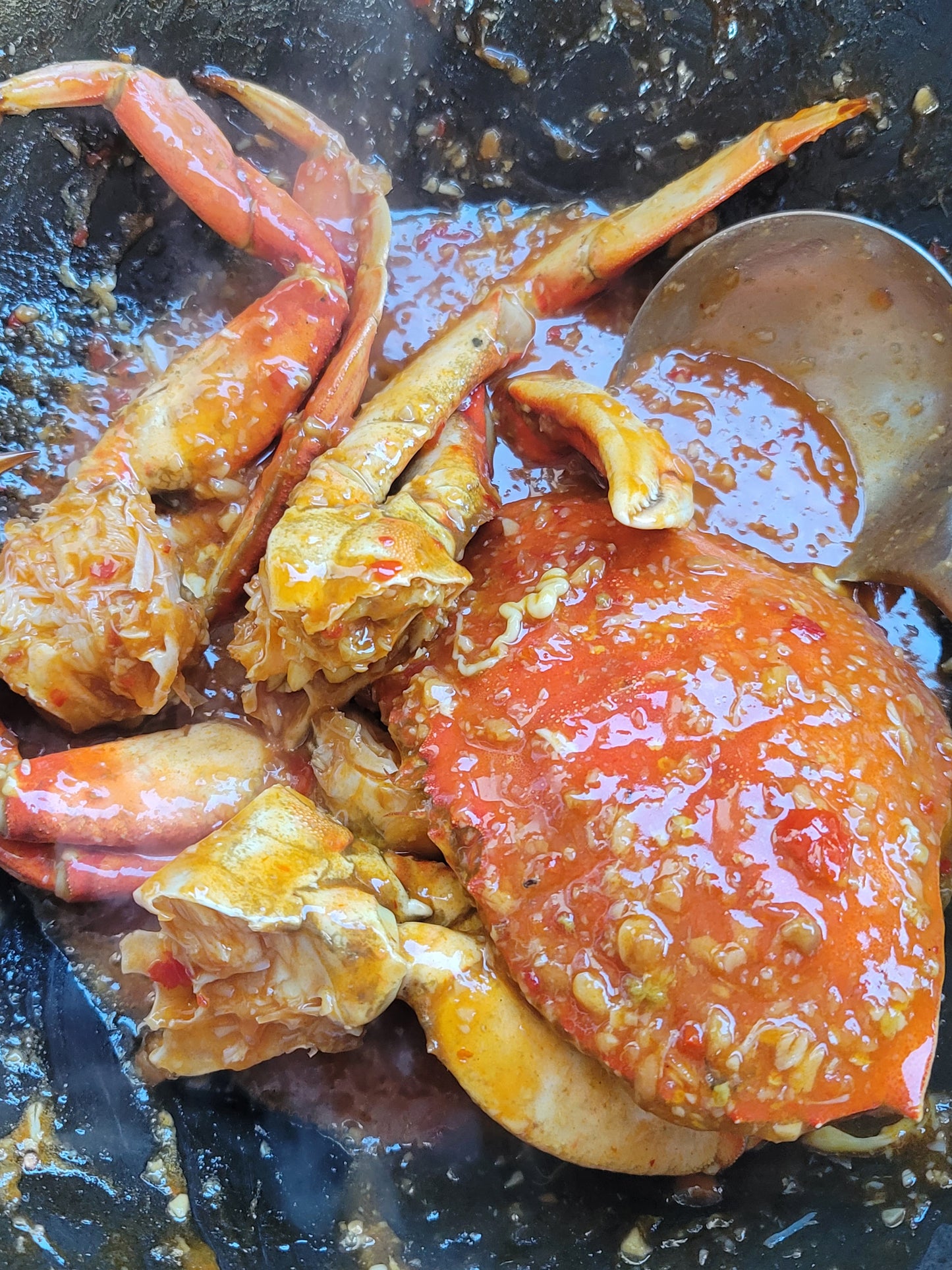 Singapore Chili Crab + Buns