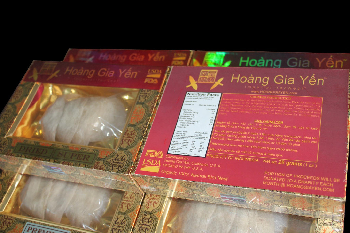 Hoàng Gia Yến USDA FDA Approved bird nest