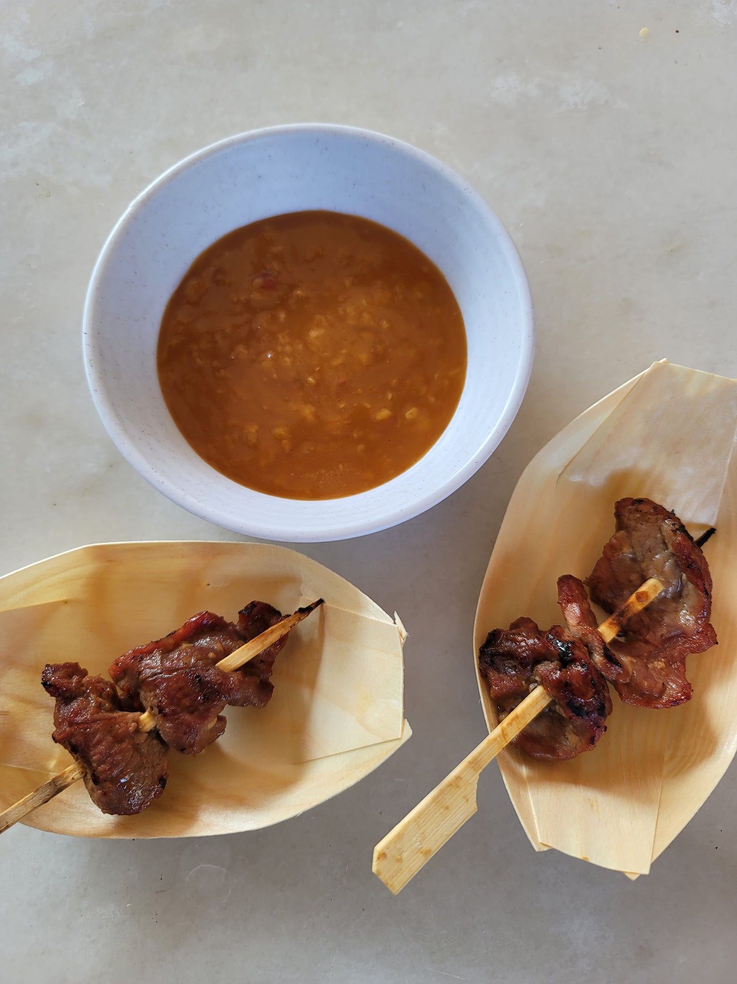 Hoàng Gia Beef Satay with Peanut Sauce (minimum 10)
