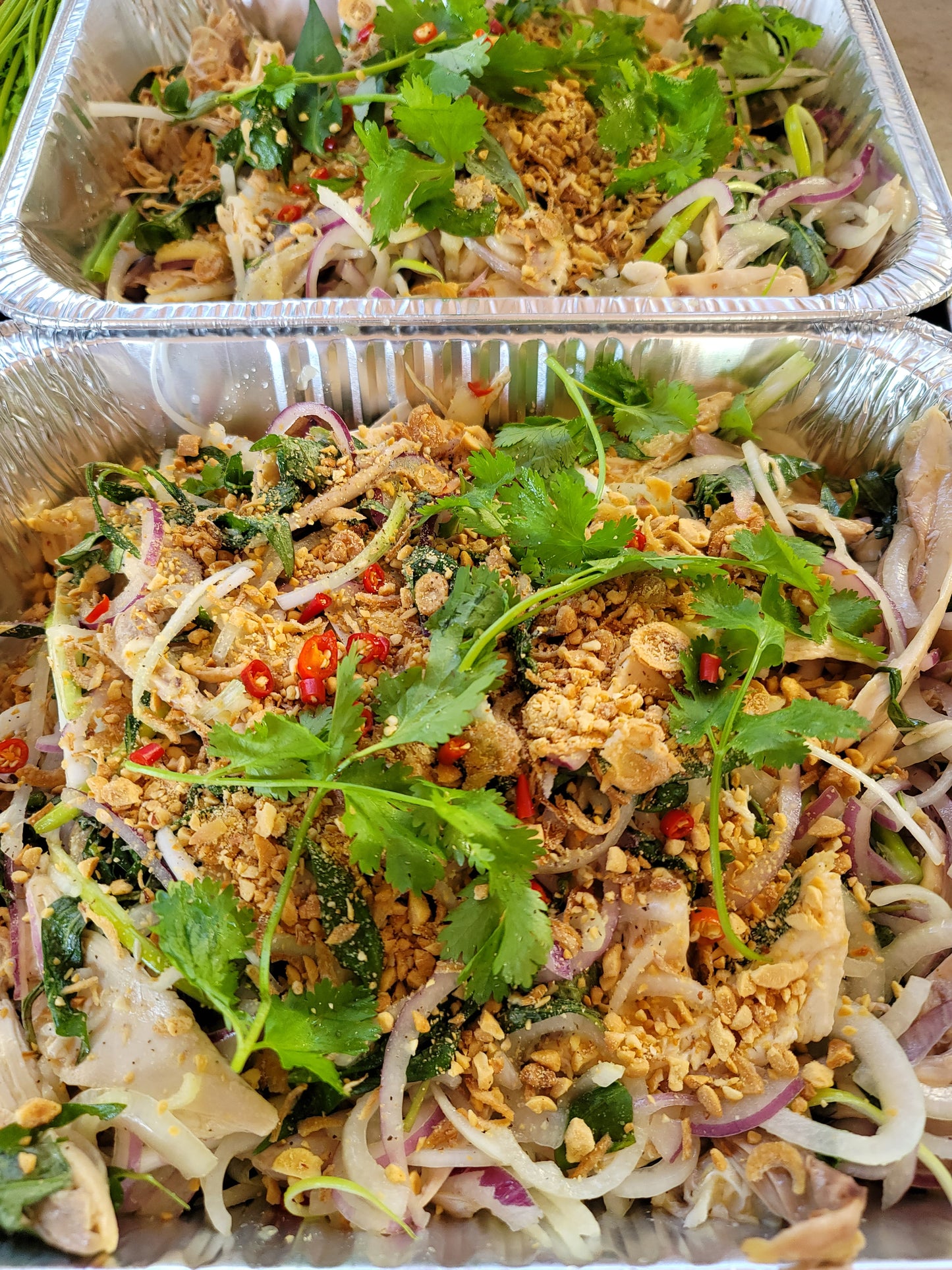 Gà Xe Phai or Gà Len Mam - Chicken Salads (5-6 servings)
