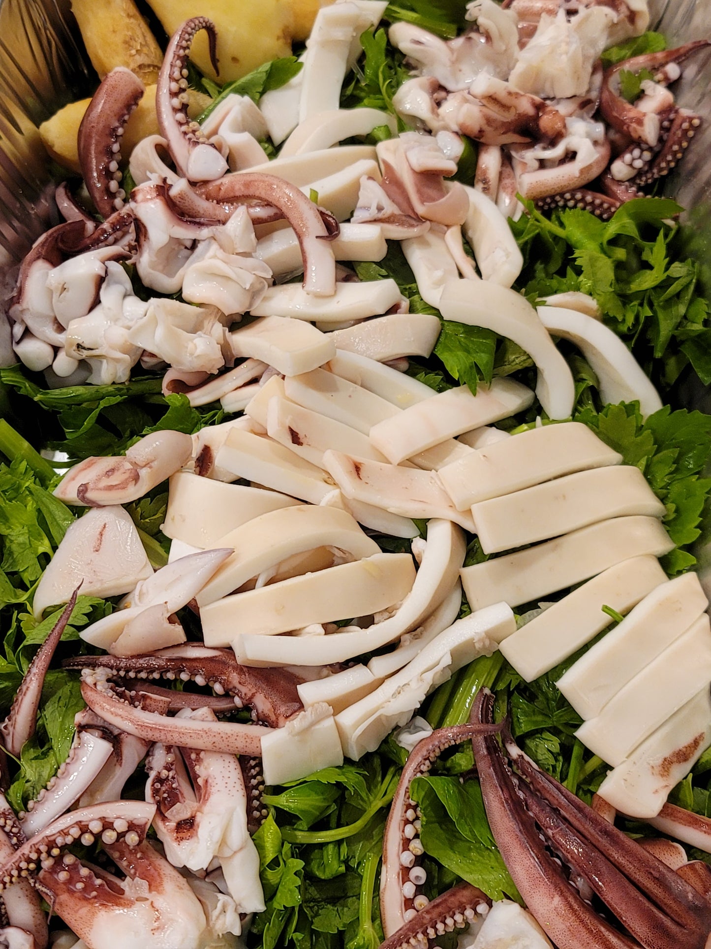 Squid Special Tray - Mực Hấp Gừng Hoàng Gia